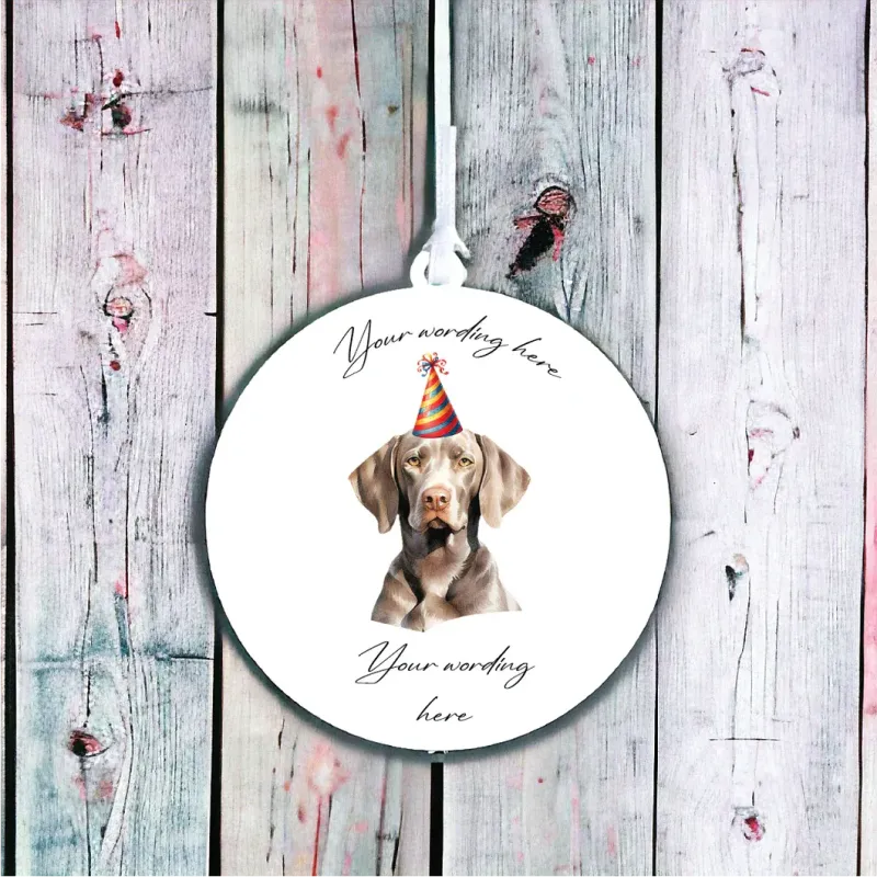 Personalised Dog Decoration - Weimarer