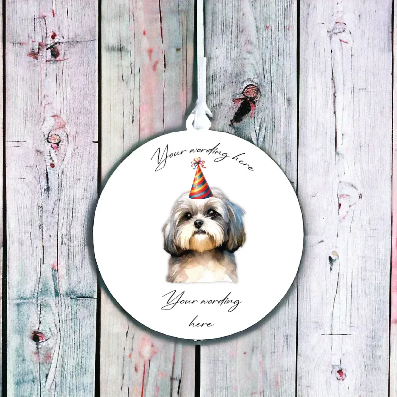 Personalised Dog Decoration - Shih Tzu