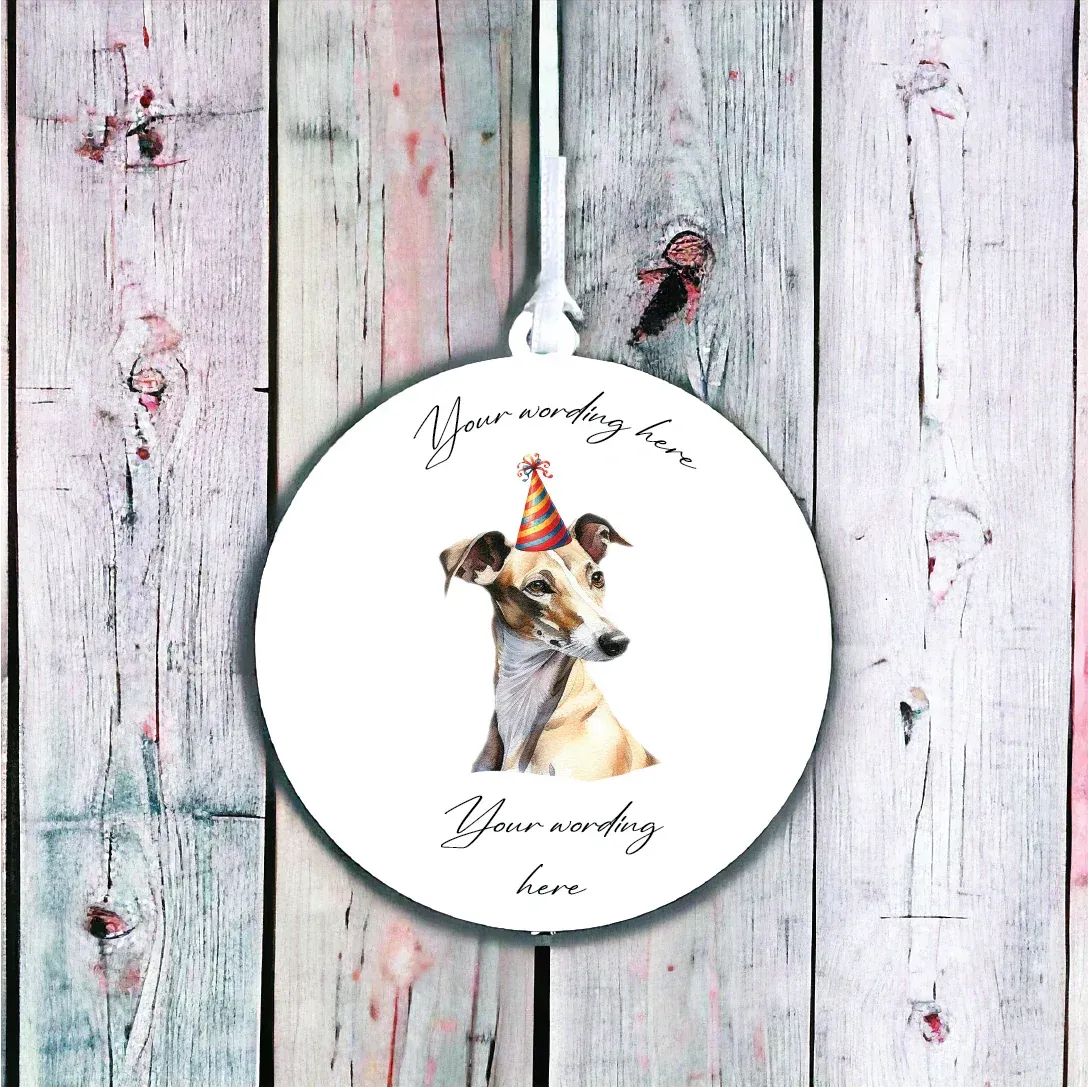 Personalised Dog Decoration - Greyhound