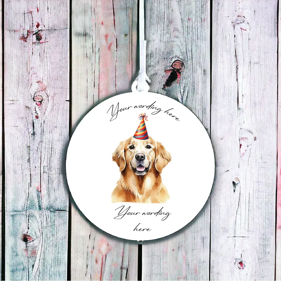 Personalised Dog Decoration - Golden Retriever