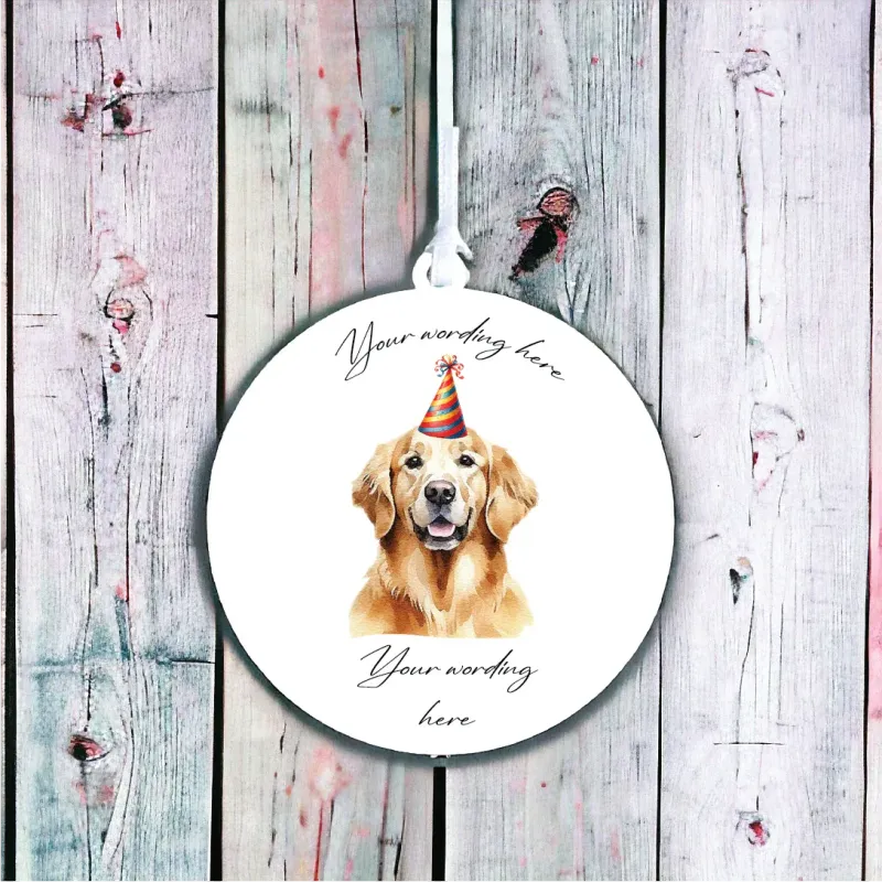 Personalised Dog Decoration - Golden Retriever