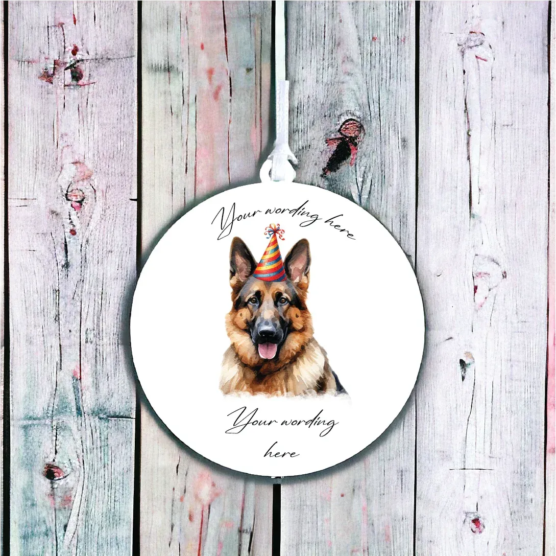 Personalised Dog Decoration - German Shepherd