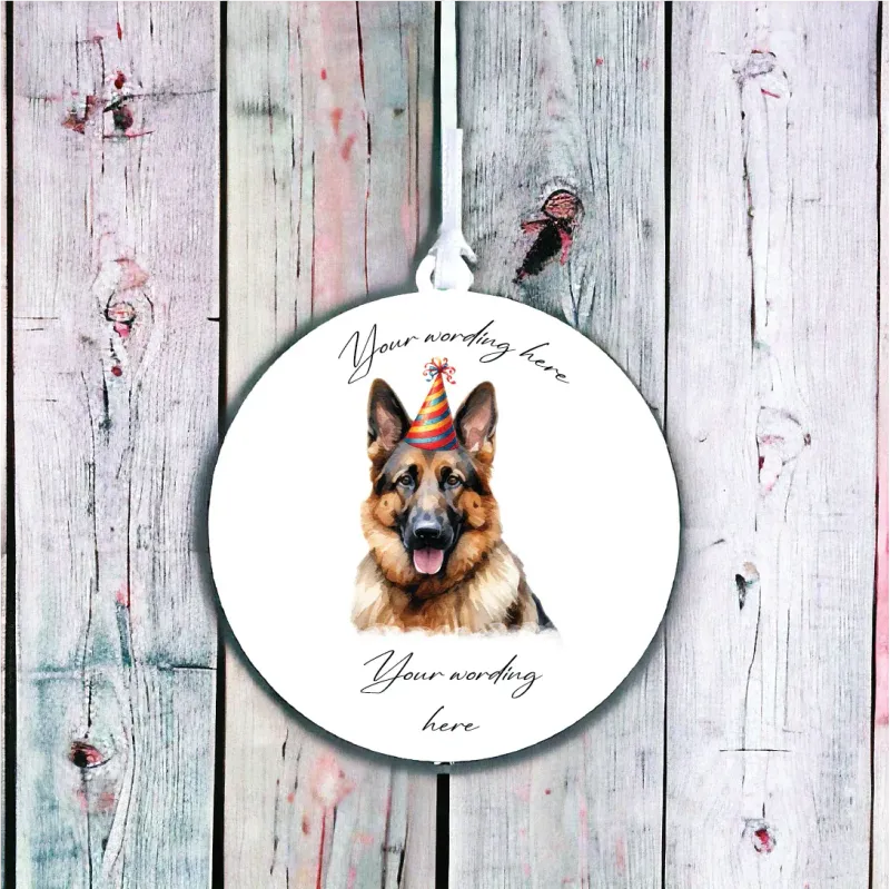 Personalised Dog Decoration - German Shepherd