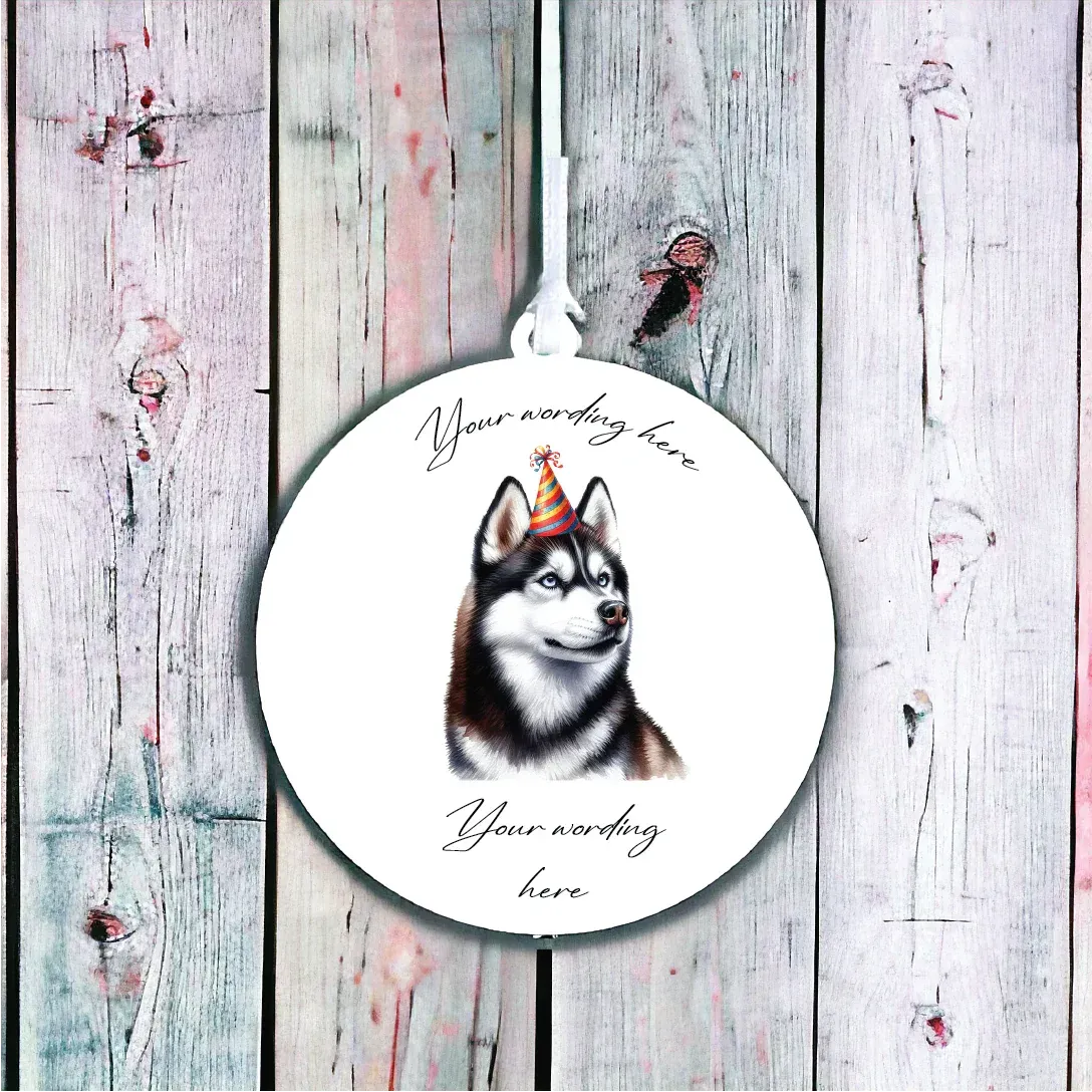 Personalised Dog Decoration - Huskey