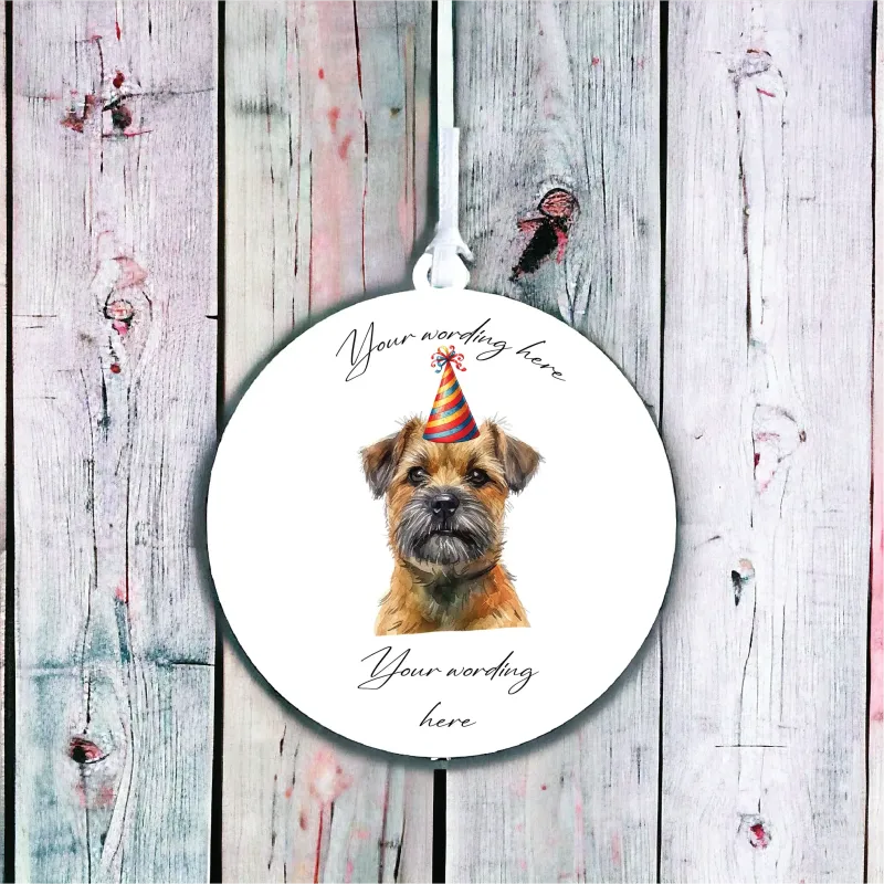 Personalised Dog Decoration - Border Terrier