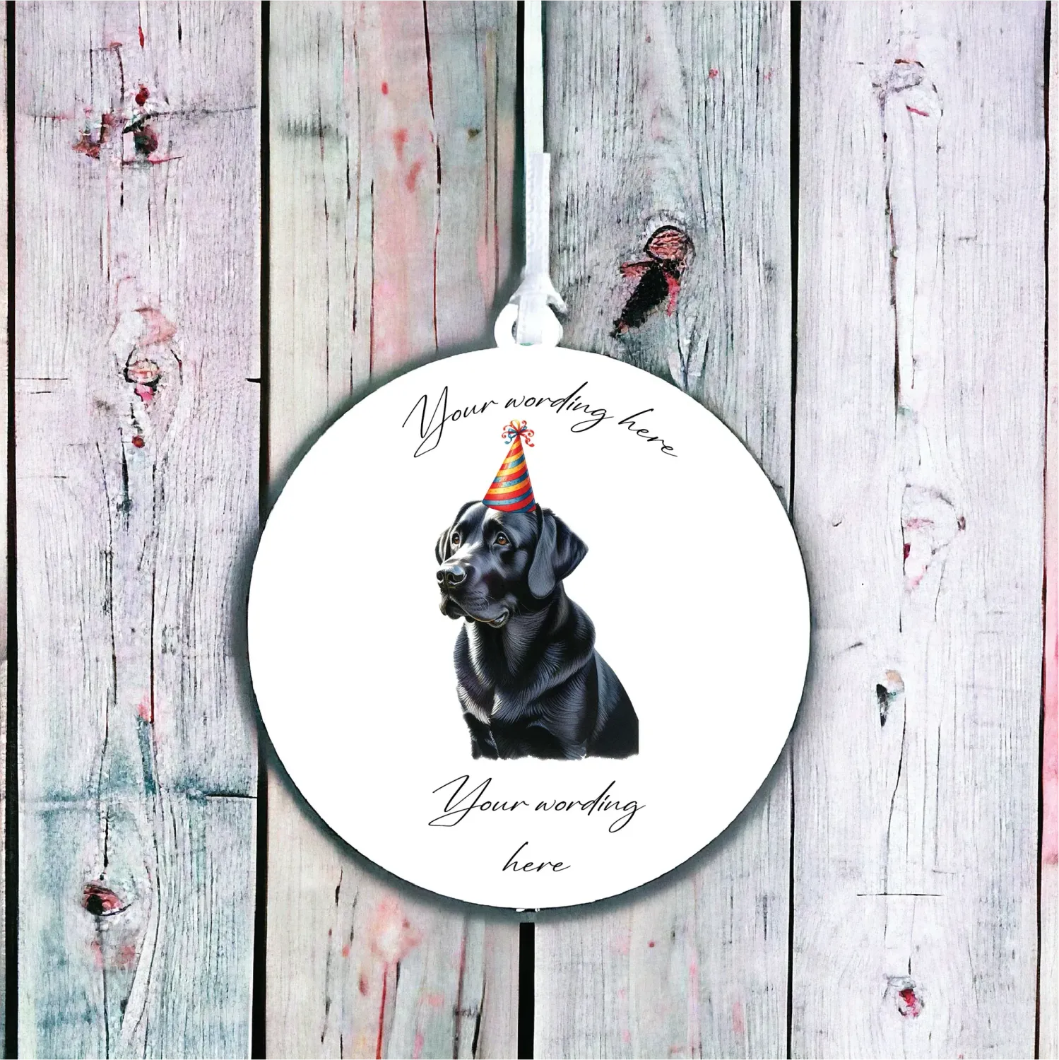 Personalised Dog Decoration - Black Labrador