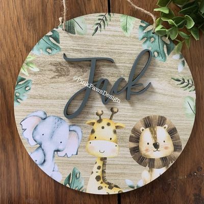 Personalised Circle Plaque