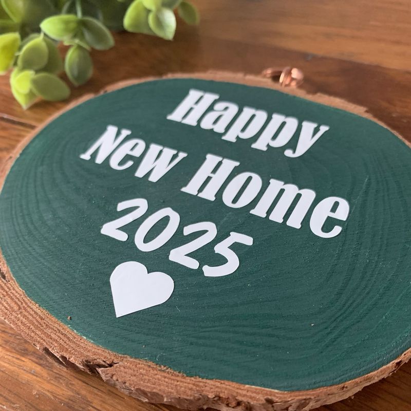 New Home Real Wood Slice