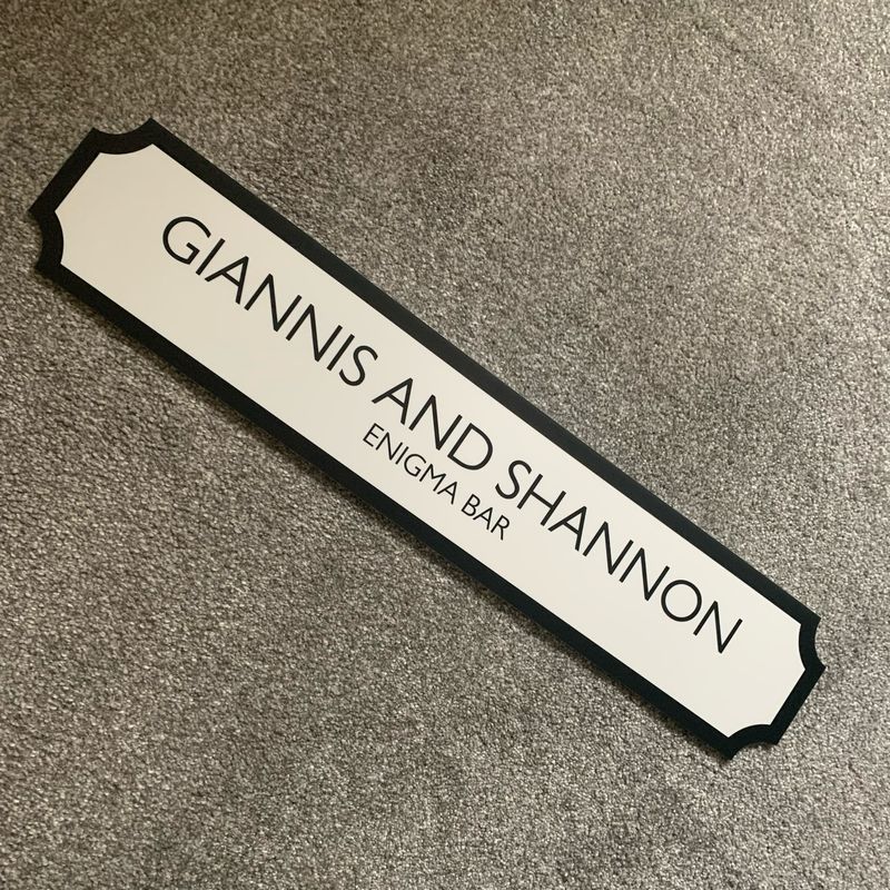 Large Personalised Acrylic Street Sign