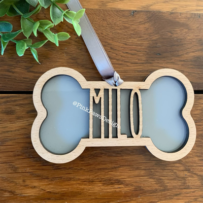 Personalised Dog Bone Hanging Decoration