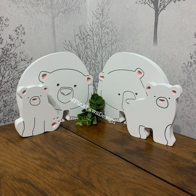 Hand painted Bear Family