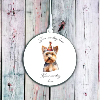 Personalised Dog Decoration - Yorkshire Terrier