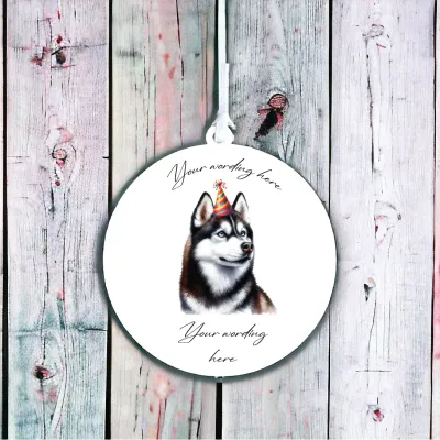 Personalised Dog Decoration - Huskey Personalised Dog Decoration - Huskey