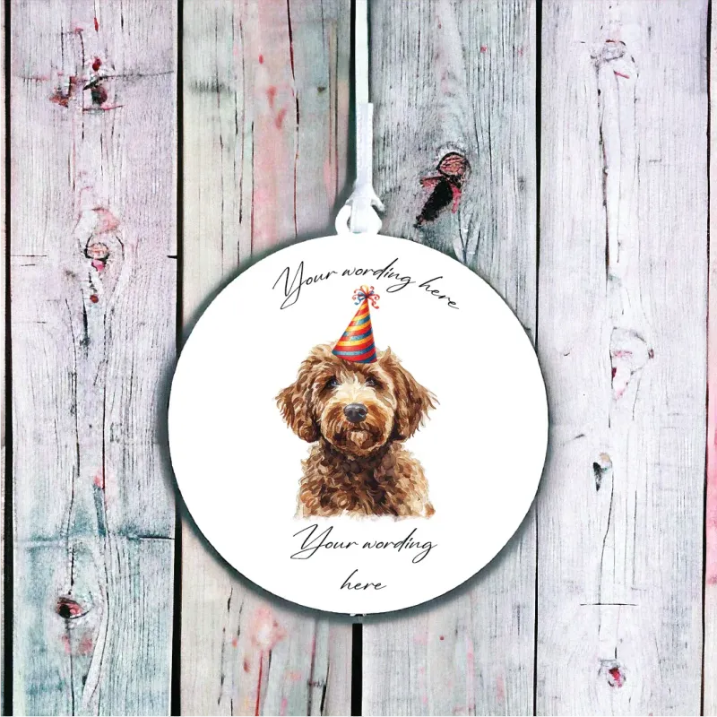 Personalised Dog Decoration - Labradoodle