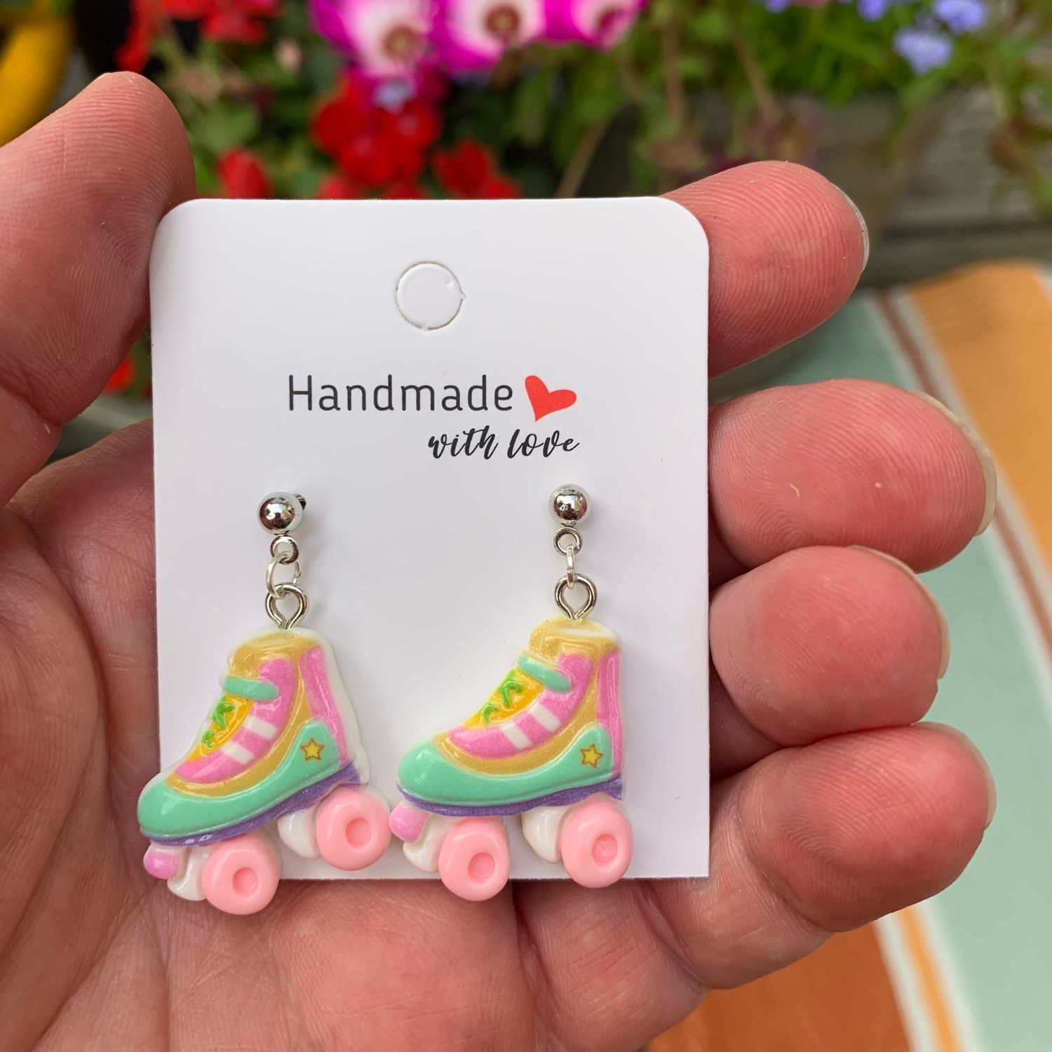 Handmade Roller Skates Earrings