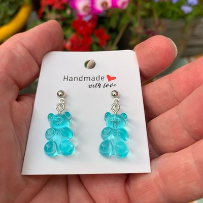 Handmade Gummy Bear Earrings