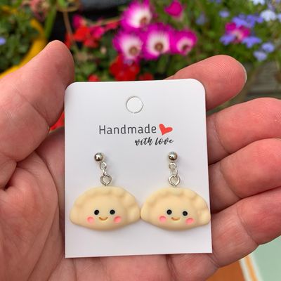 Handmade Dumpling Earrings