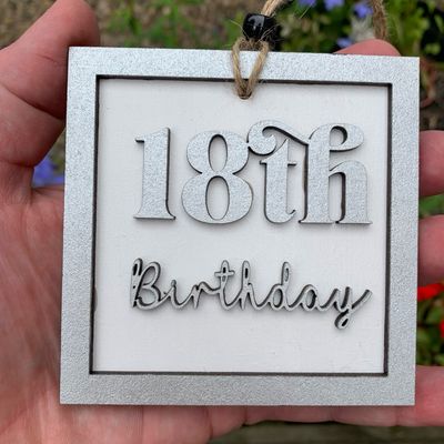 18th Birthday Hanging Decoration