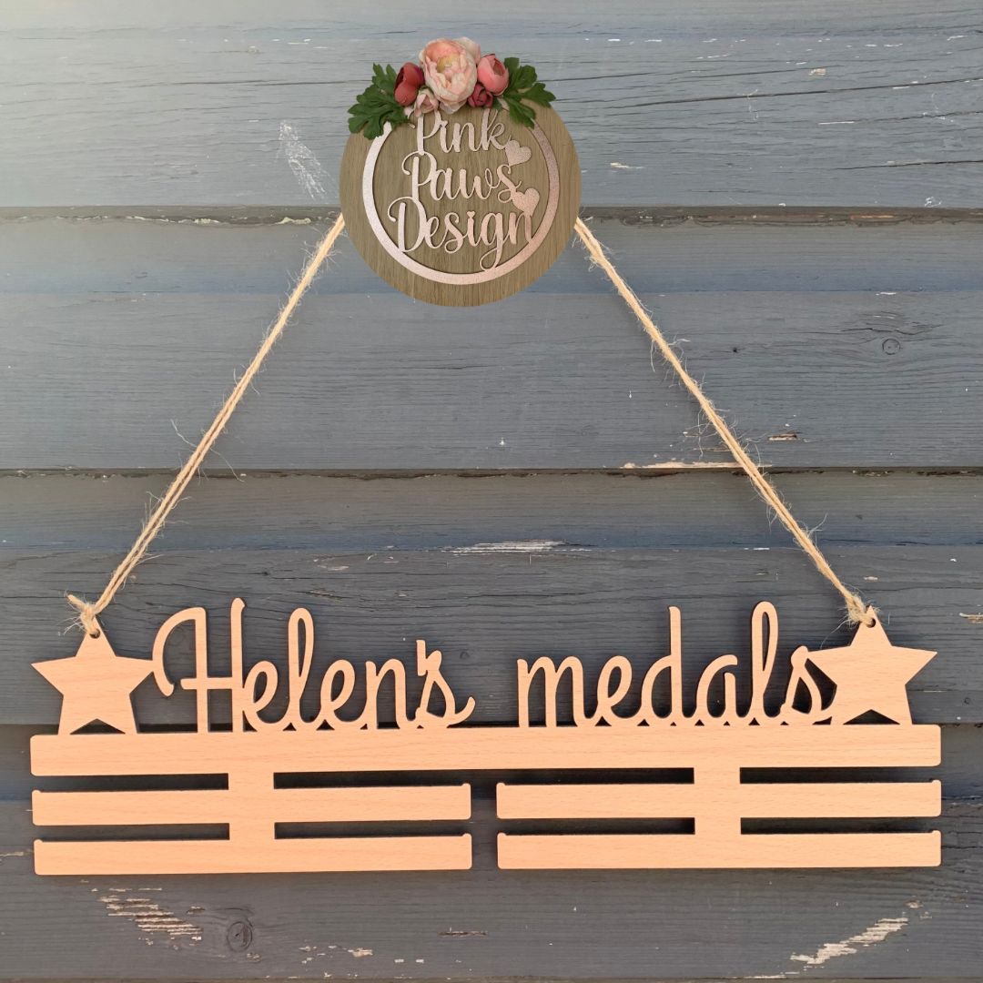 Personalised Medal Hanger 40cm