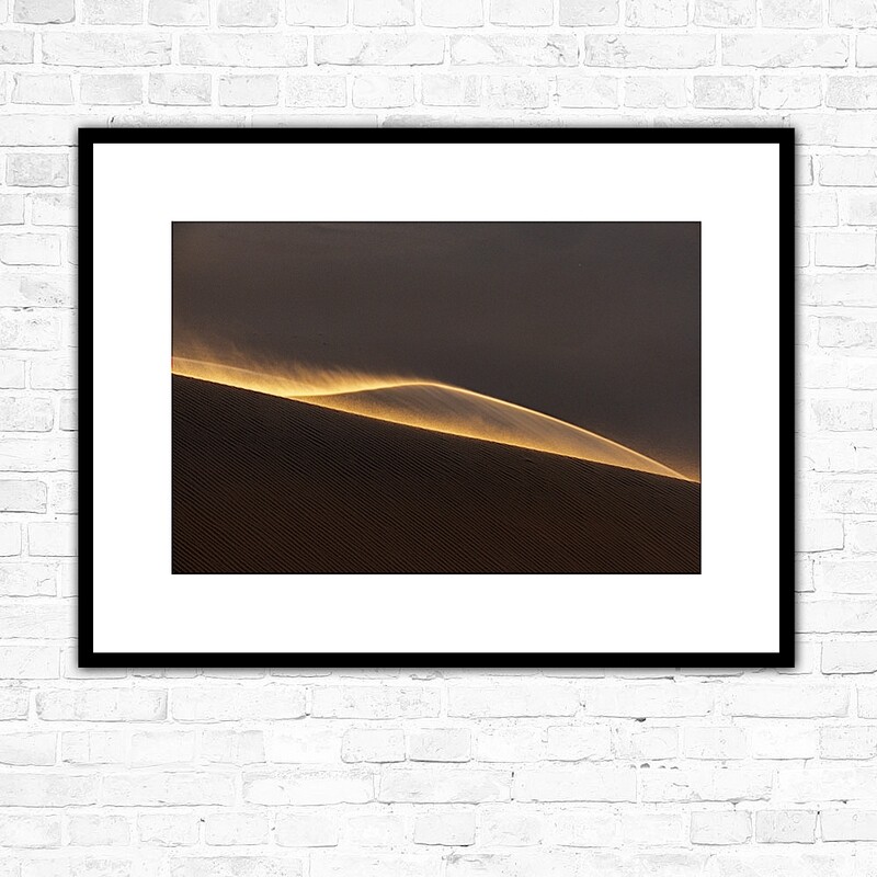 Sandstorm during sunset