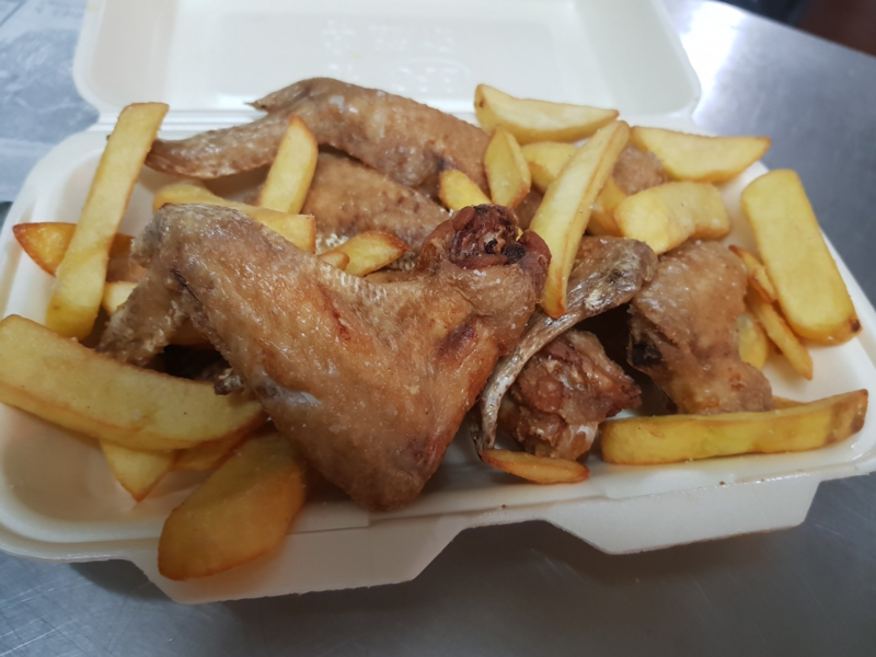 Alitas fritas