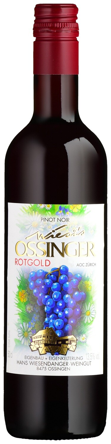 Pinot Noir Rotgold Ossingen Zürich AOC 50CL