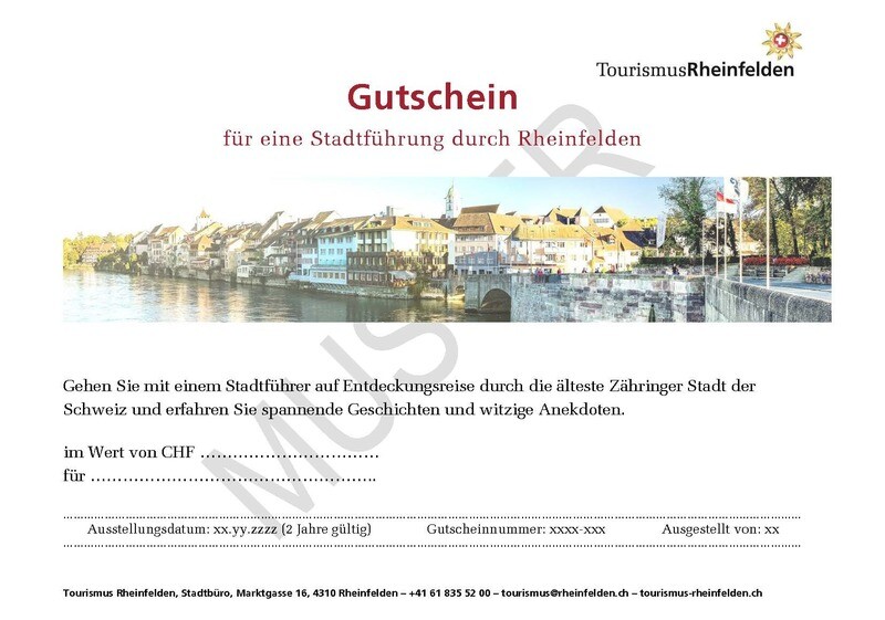 Gutschein für eine Klassische Stadtführung