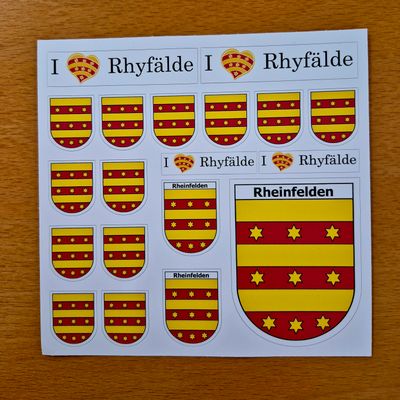 Rheinfelder Wappen Klebebogen Rheinfelder Wappen Klebebogen