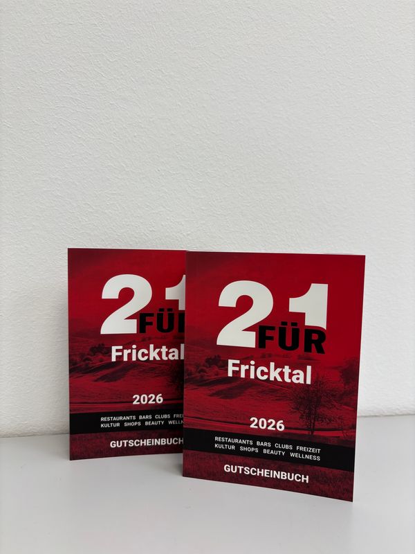 Gutschein-Booklet 2für1 Fricktal 2026 Gutschein-Booklet 2für1 Fricktal 2026