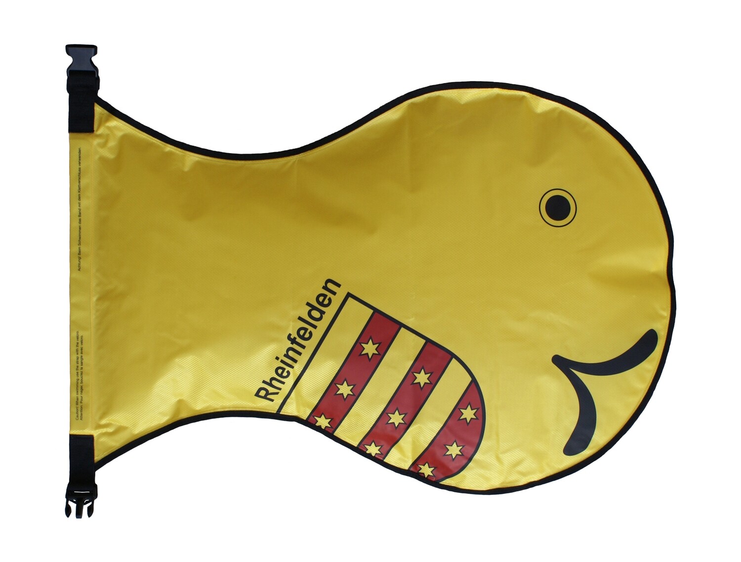 Wickelfisch gross (L) mit Rheinfelder Wappen (gelb)