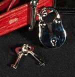 CCPLx2 - 2 Nickel plated padlocks, each with 2 keys - £8.00