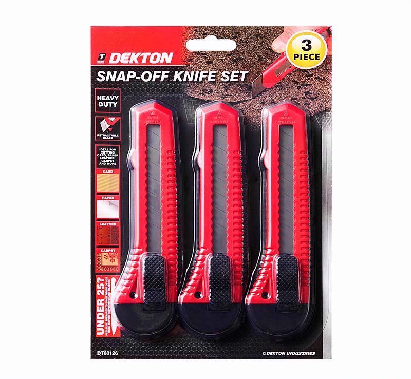 3 Piece Snap-Off Knife Set Large