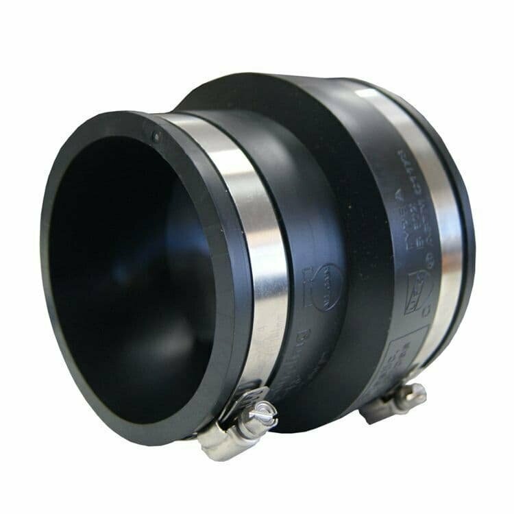 4"- 1.5” Inch Reducing Connector with clips (Flexible)