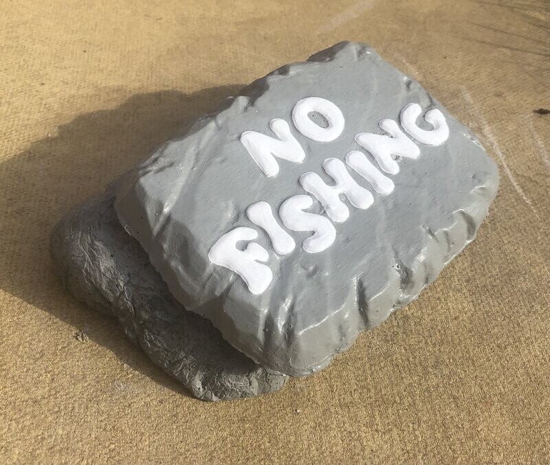 No Fishing Garden Ornaments (Concrete)