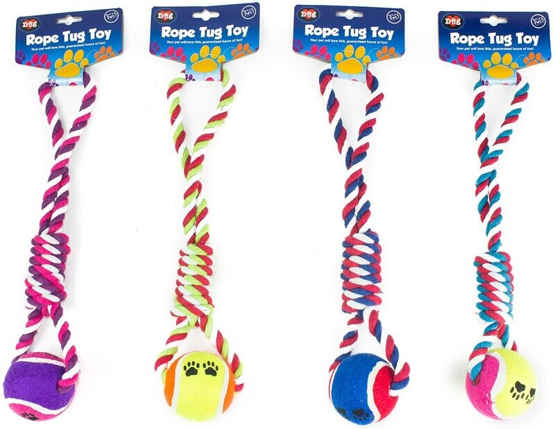 Dog Ball and Rope Tug Toy