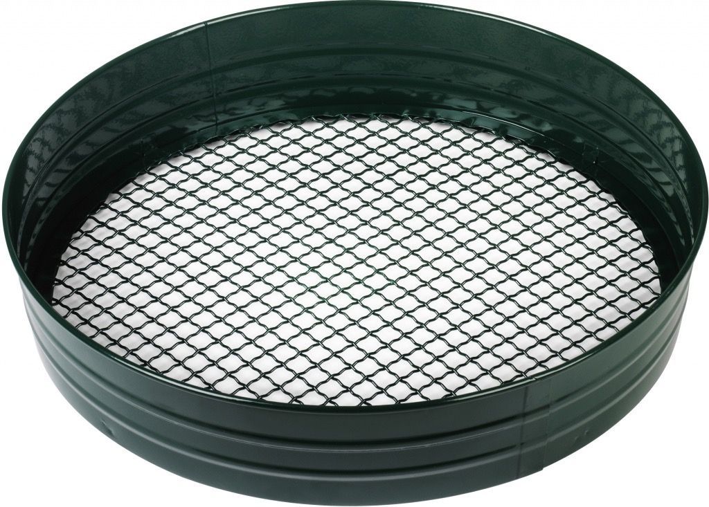Ambassador Green Metal Garden Riddle Sieve  1/2"