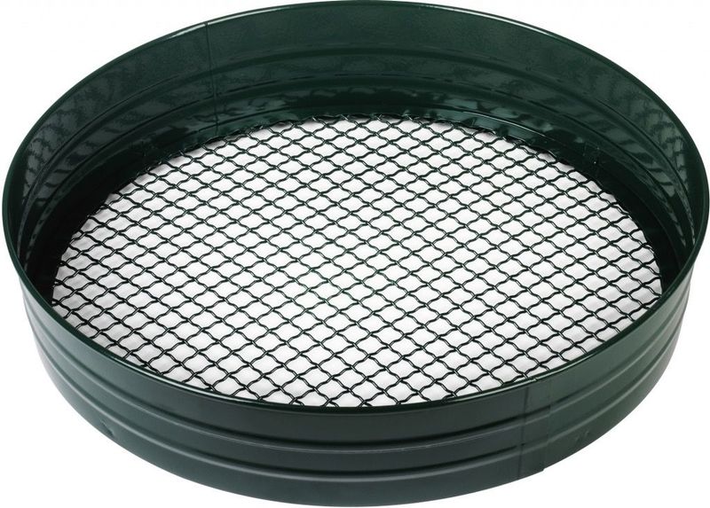 Ambassador Green Metal Garden Riddle Sieve  1/2"