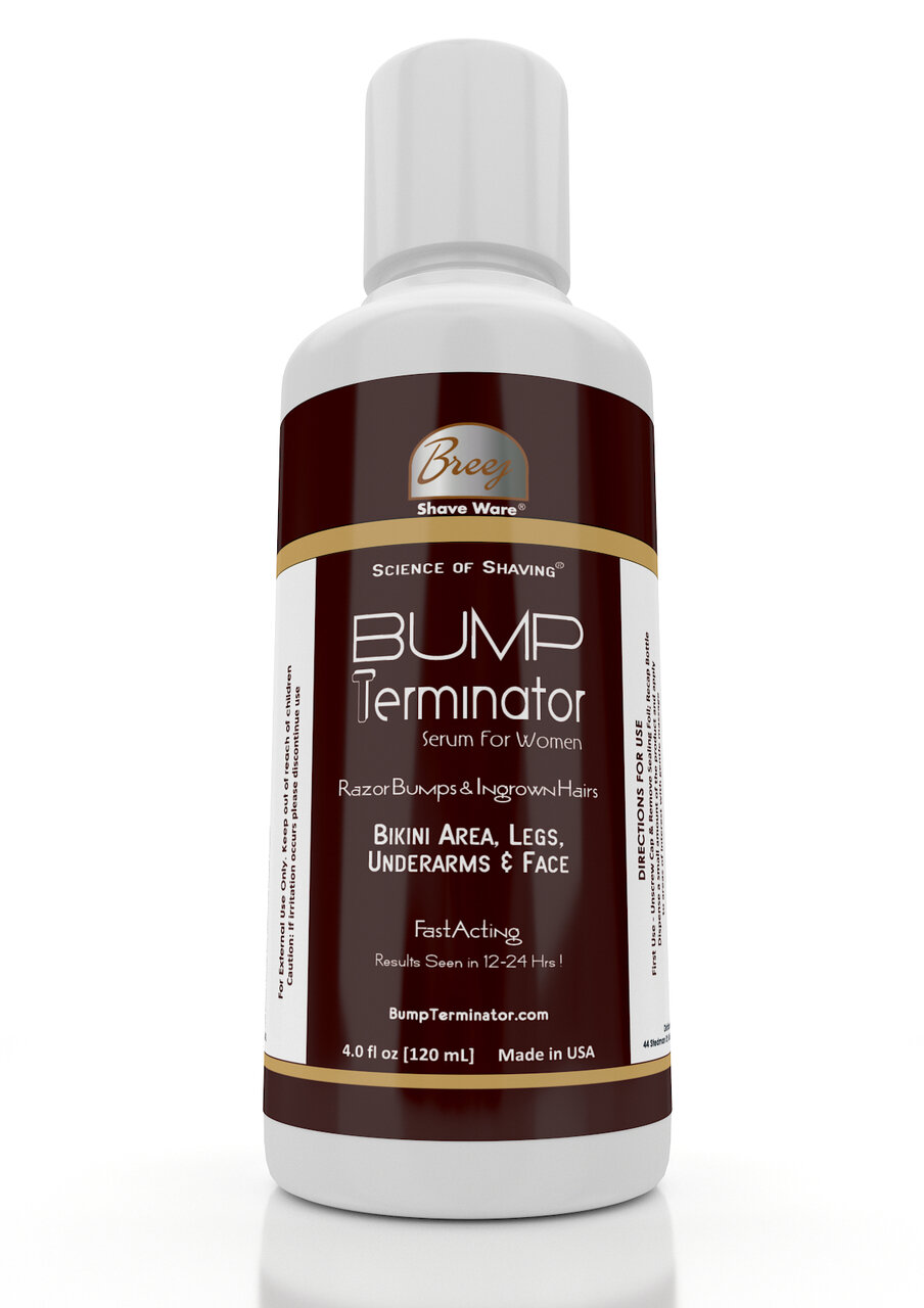 Bump Terminator Anti Ingrown Hairs, Razor Bumps, Shaving Bumps Serum For Women, 4 oz