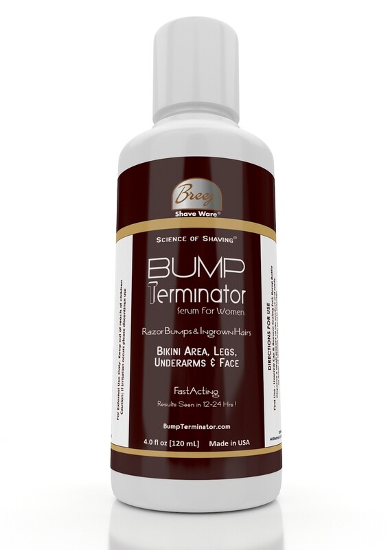 Bump Terminator Anti Ingrown Hairs, Razor Bumps, Shaving Bumps Serum For Women, 4 oz