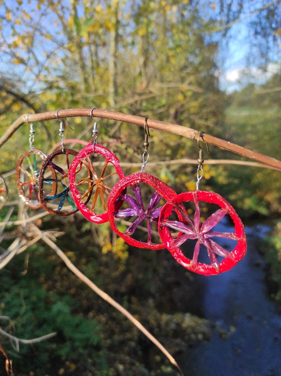Orangen-Ohrringe ♥️🌈