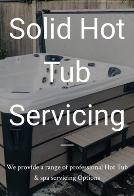 Solid hot tub servicing