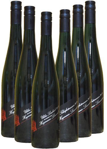Probesortiment 2015 - je eine Flasche Schieferterrassen, Stolzenberg, Röttgen, Blaufüßer lay, Laubach und Roth Lay.