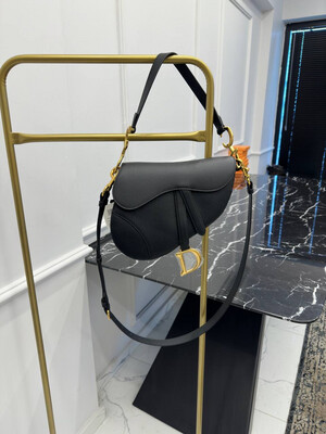 Saddle Epsom Leather With Strap (Gold Hardware)