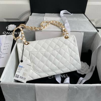Medium Double Flap Bag Caviar Leather Gold Hardware (Orginal Quality)