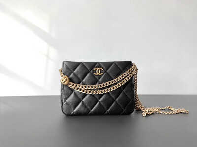 23P Heart Adjustable Chain Small Tote Bag 