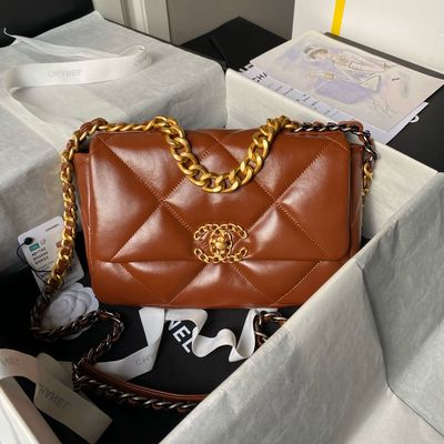 19 Bag Small Lambskin Leather