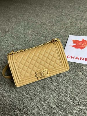 Boy Bag Caviar Leather Gold Hardware (Orginal Quality)