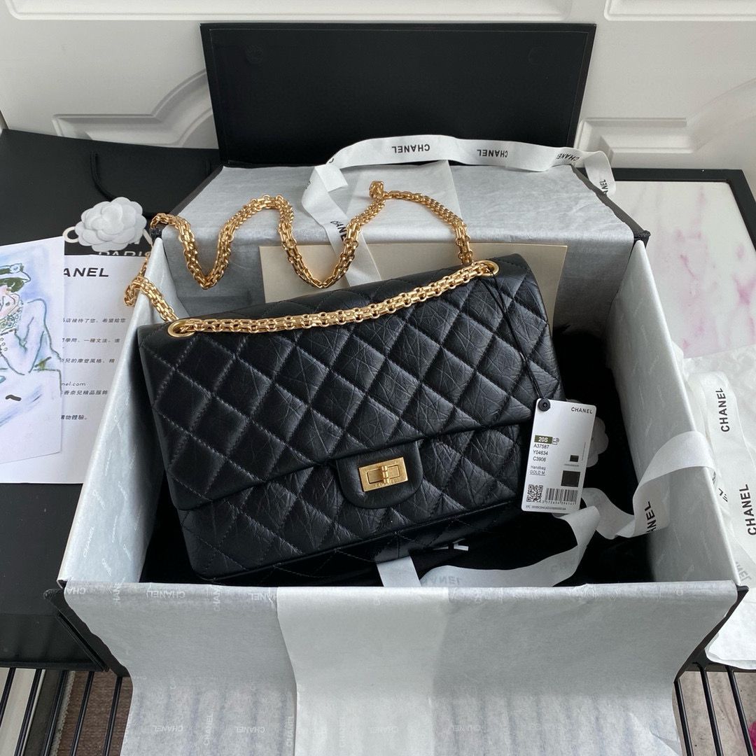 Double Flap Bag Leather Gold Hardware (Orginal Quality)