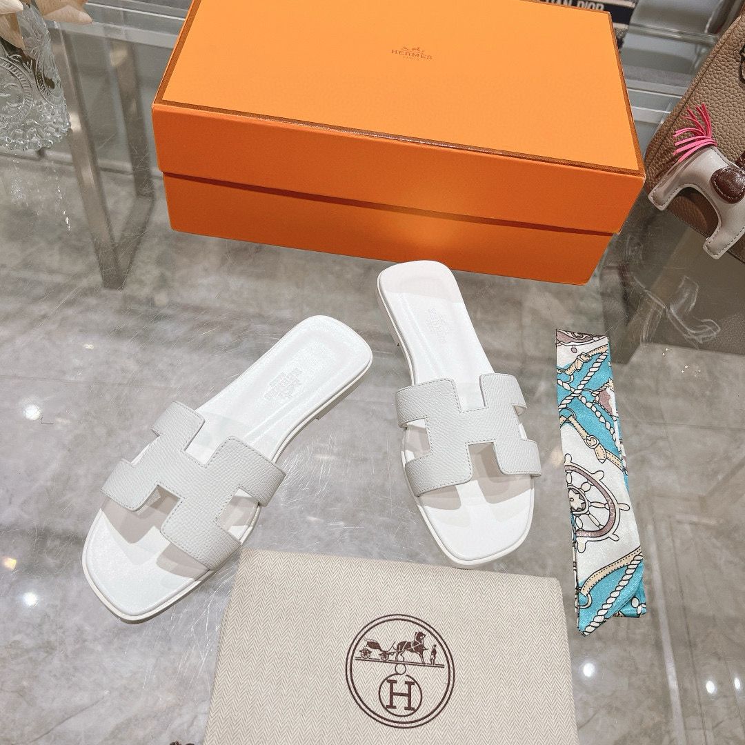 HR Sandals Epsom Leather(White)