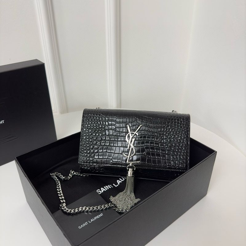 Kate Tassel Medium Size Croco